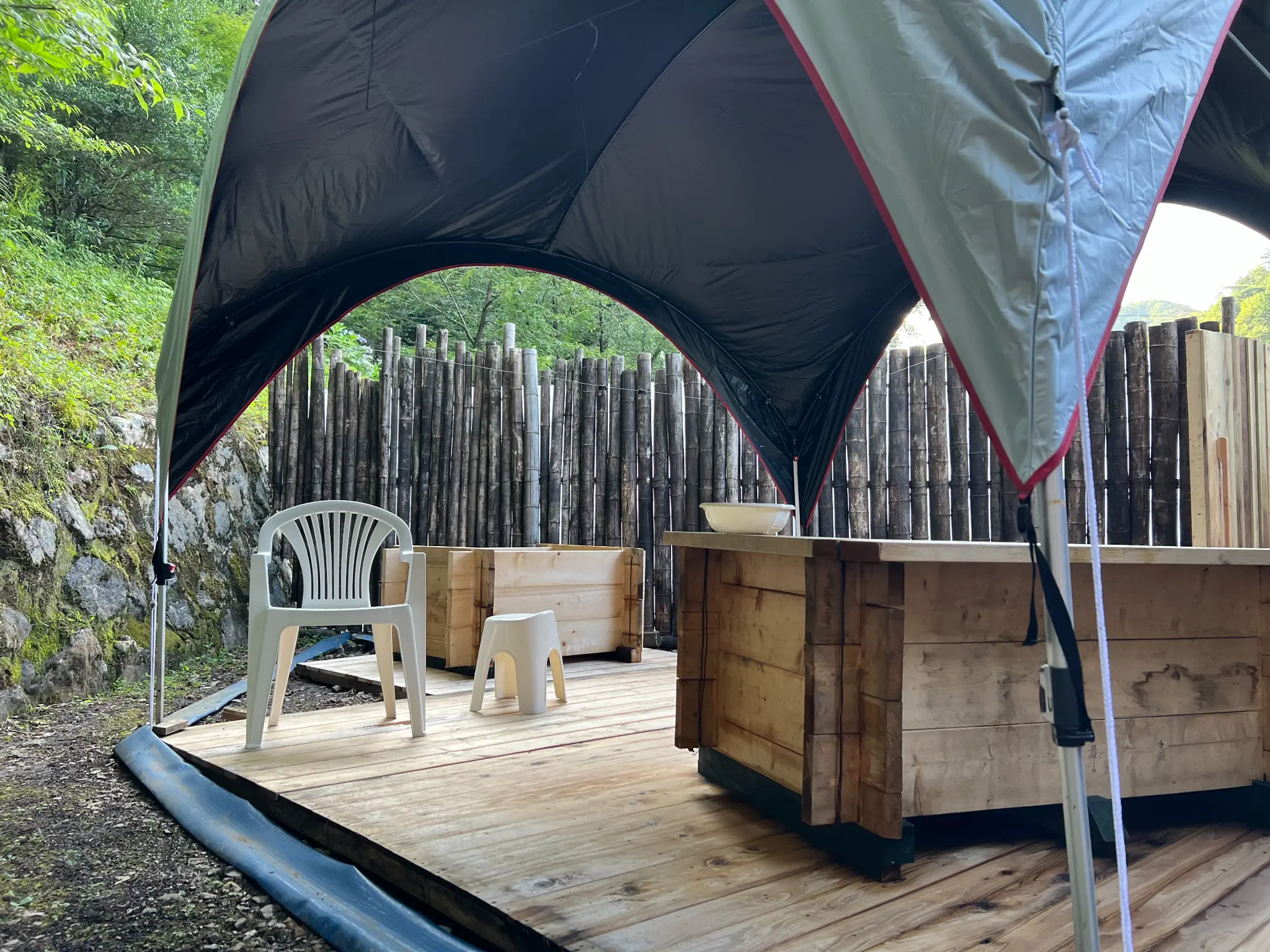 テントの湯内部